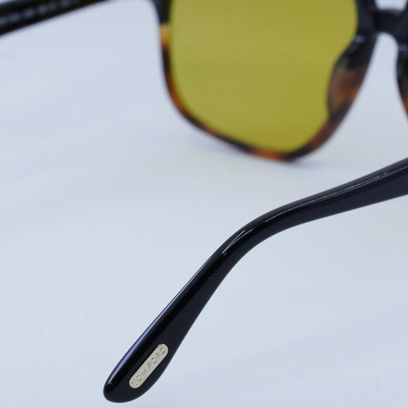 🕶️ New Tom Ford Pierre-02 FT1000 05E Sunglasses - Black to Dark Havana Frame - Picture 7 of 12
